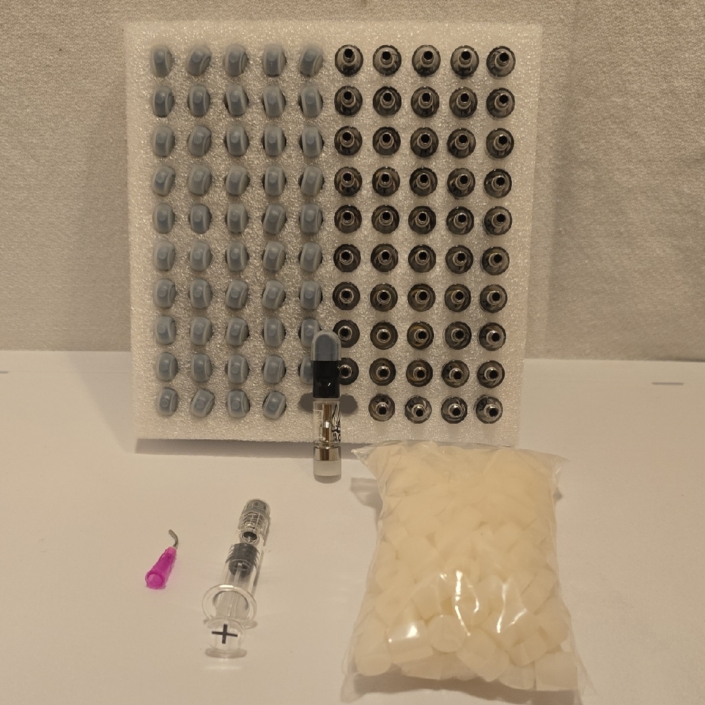 50 Pack 510 thread glass vials